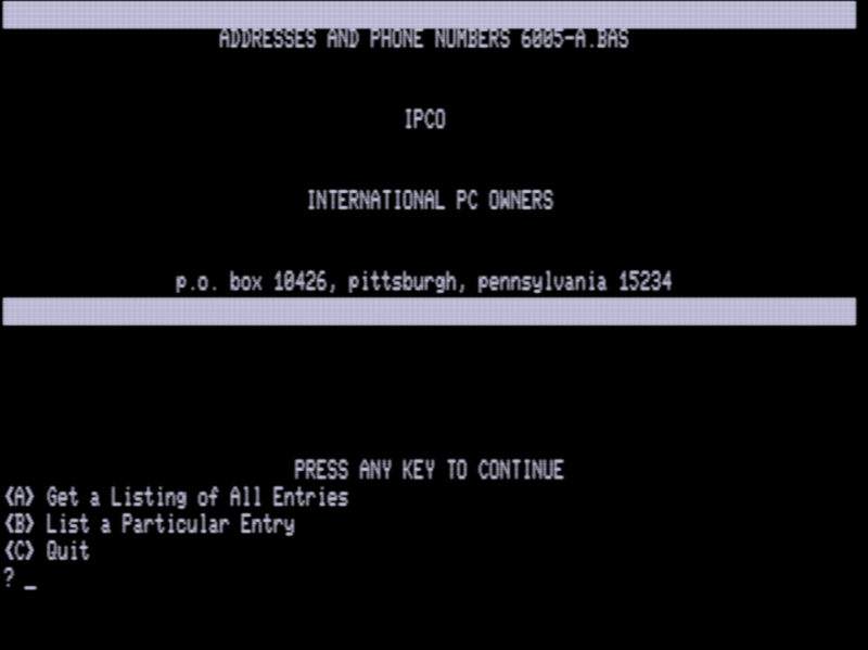 Screen shot
